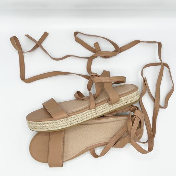 ASOS Truffle Collection Esparelda Tie Leg Sandal Size UK7/US9 - Picture 5 of 8